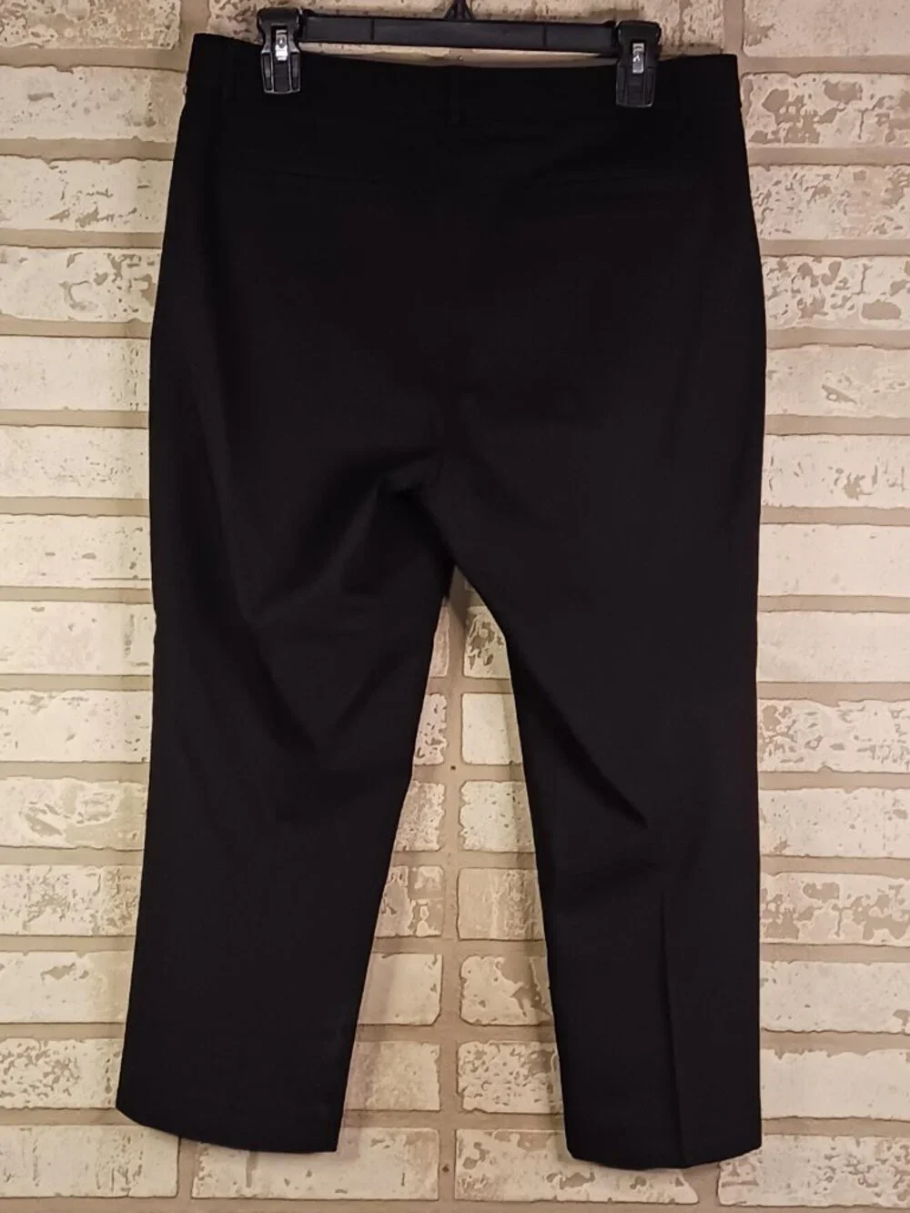 Rafaella Comfort Womens Size 12 Capris Black Pleated Dress Cropped Pants